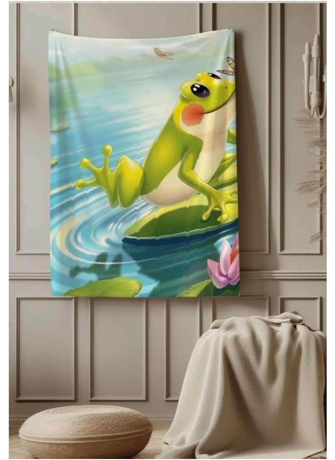 Children's or student cartoon flannel thin blanket (warm and comfortable, suitable for sleep, games) 100cm*150cm - 313