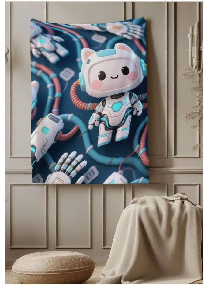 Children's or student cartoon flannel thin blanket (warm and comfortable, suitable for sleep, games) 100cm*150cm - 361