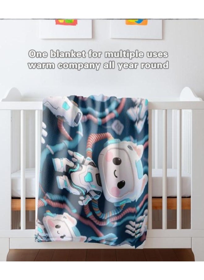Children's or student cartoon flannel thin blanket (warm and comfortable, suitable for sleep, games) 100cm*150cm - 361