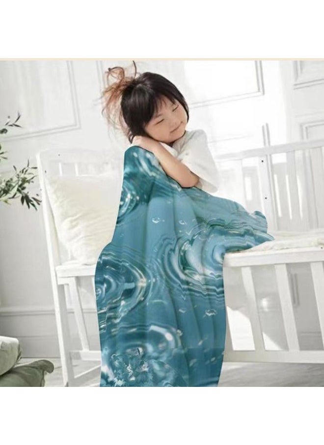 Children's or student cartoon flannel thin blanket (warm and comfortable, suitable for sleep, games) 100cm*150cm - 117