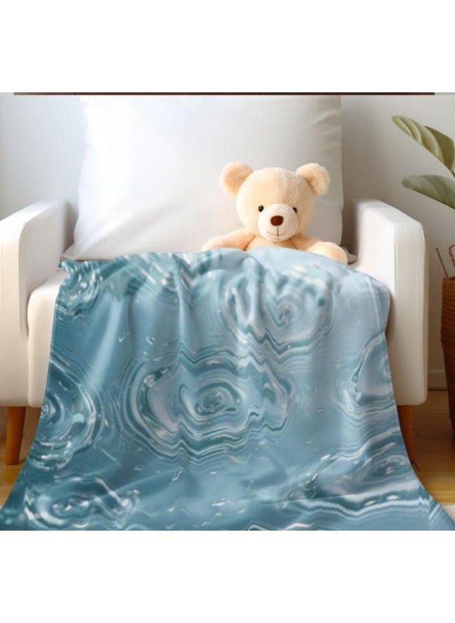 Children's or student cartoon flannel thin blanket (warm and comfortable, suitable for sleep, games) 100cm*150cm - 117