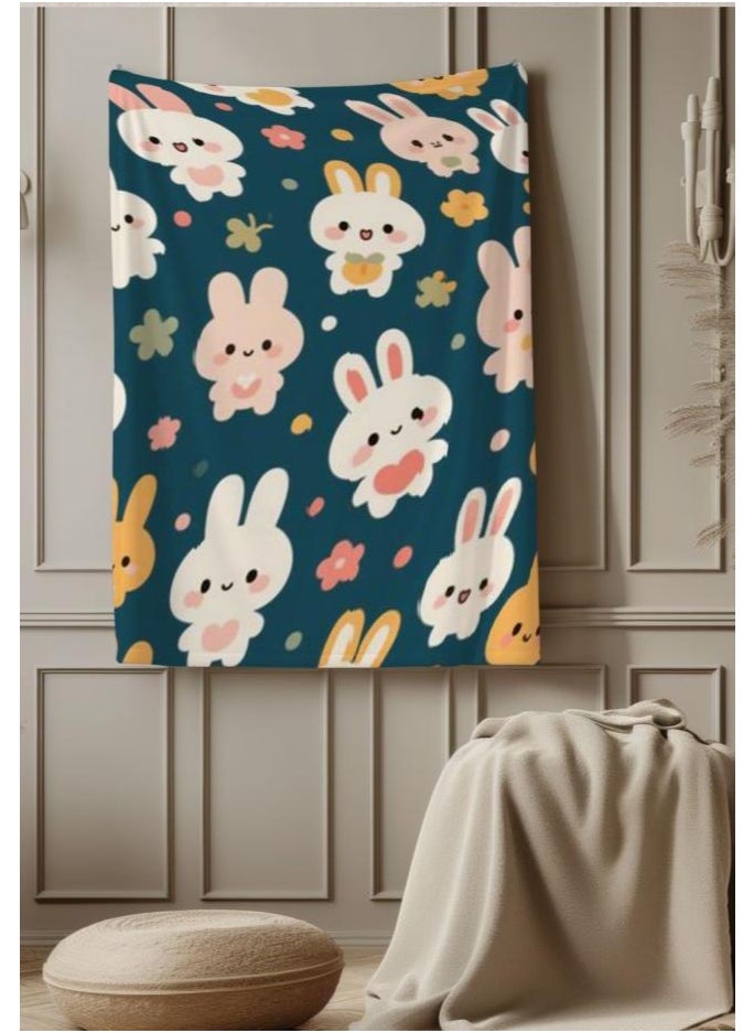 Children's or student cartoon flannel thin blanket (warm and comfortable, suitable for sleep, games) 100cm*150cm - 111