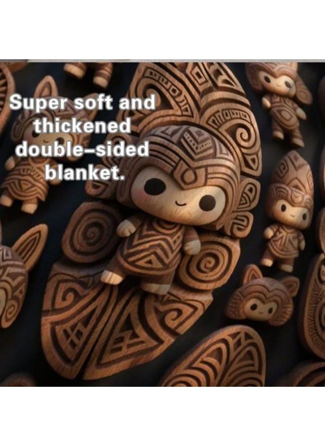 Children's or student cartoon flannel thin blanket (warm and comfortable, suitable for sleep, games) 100cm*150cm - 261