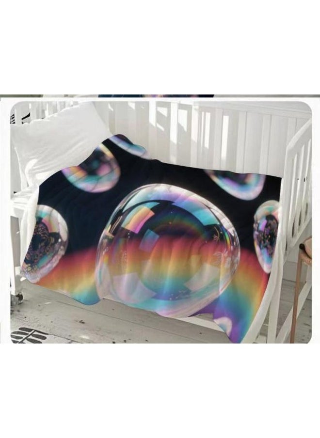 Children's or student cartoon flannel thin blanket (warm and comfortable, suitable for sleep, games) 100cm*150cm - 1040