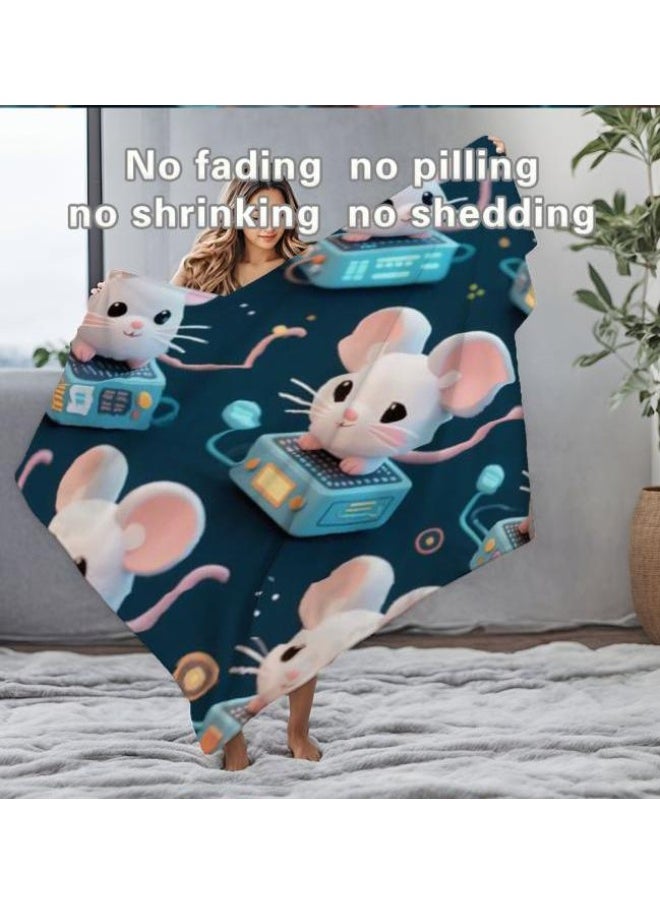 Children's or student cartoon flannel thin blanket (warm and comfortable, suitable for sleep, games) 100cm*150cm - 122
