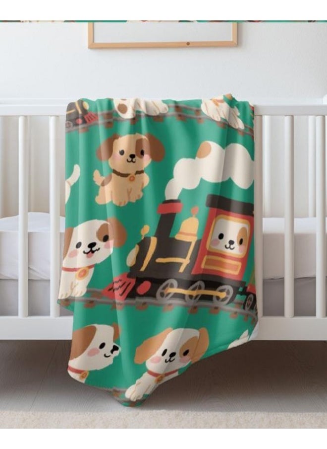 Children's or student cartoon flannel thin blanket (warm and comfortable, suitable for sleep, games) 100cm*150cm - 260