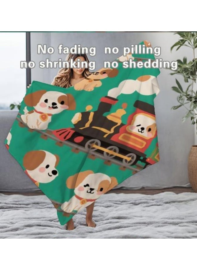 Children's or student cartoon flannel thin blanket (warm and comfortable, suitable for sleep, games) 100cm*150cm - 260