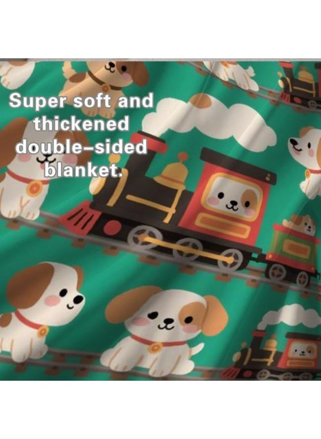 Children's or student cartoon flannel thin blanket (warm and comfortable, suitable for sleep, games) 100cm*150cm - 260