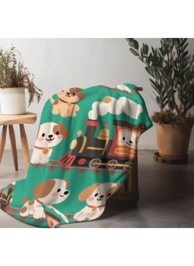 Children's or student cartoon flannel thin blanket (warm and comfortable, suitable for sleep, games) 100cm*150cm - 260