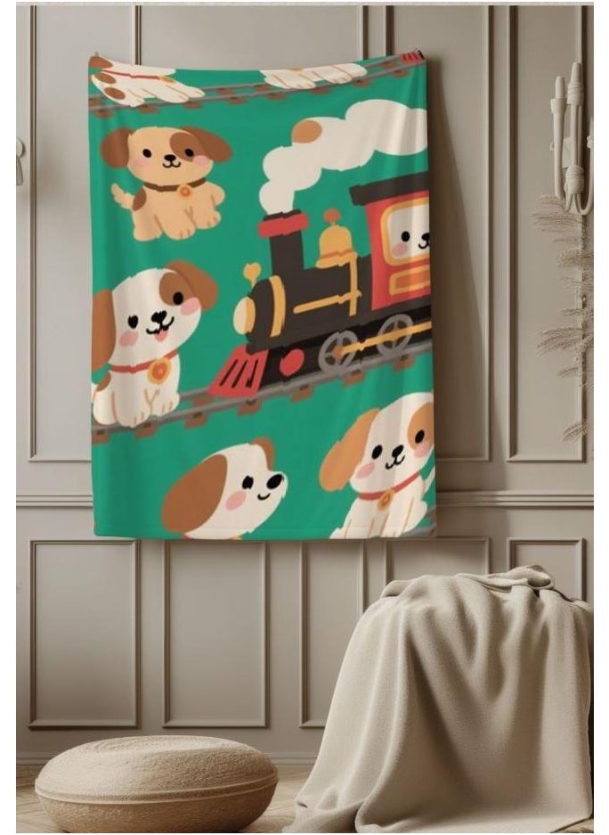 Children's or student cartoon flannel thin blanket (warm and comfortable, suitable for sleep, games) 100cm*150cm - 260