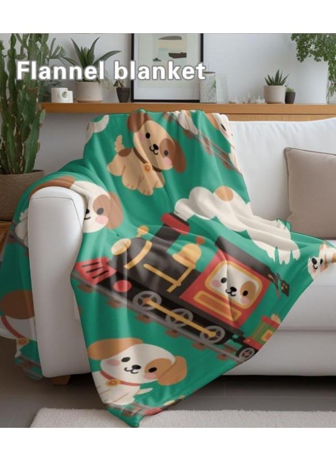 Children's or student cartoon flannel thin blanket (warm and comfortable, suitable for sleep, games) 100cm*150cm - 260