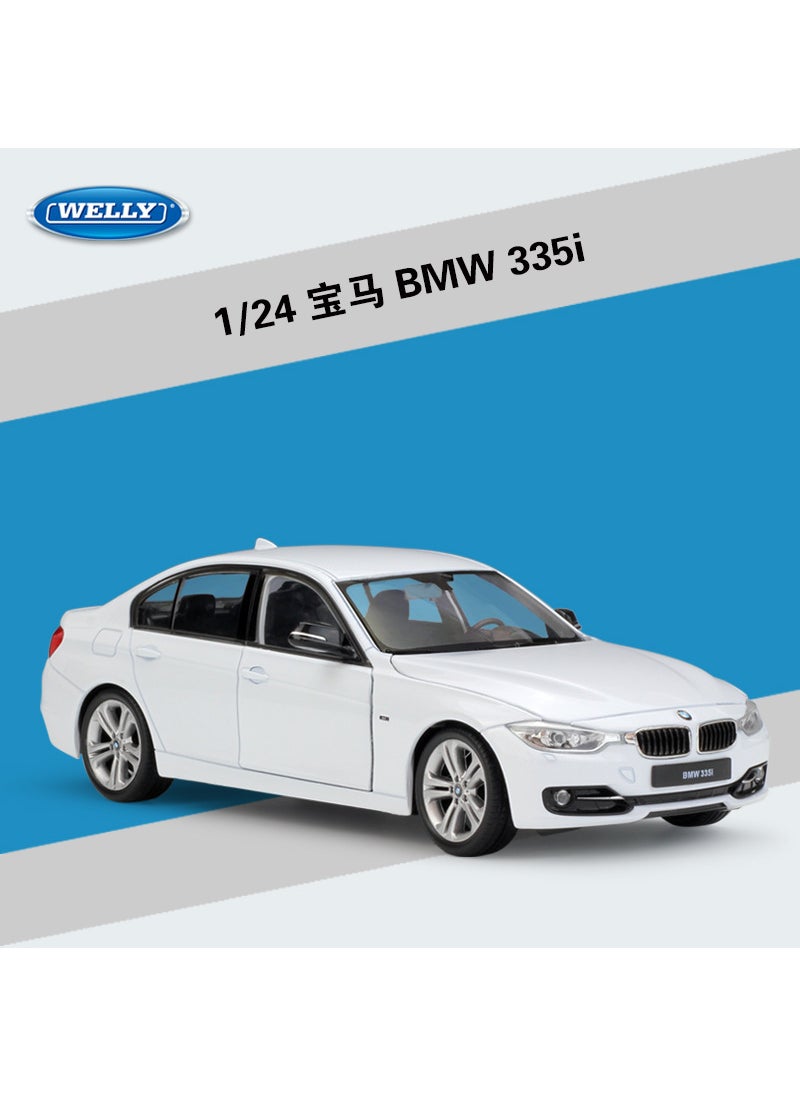 WELLY 1:24 BMW 335i Sedan Diecast Model Car Toy Gift BMW 335i White