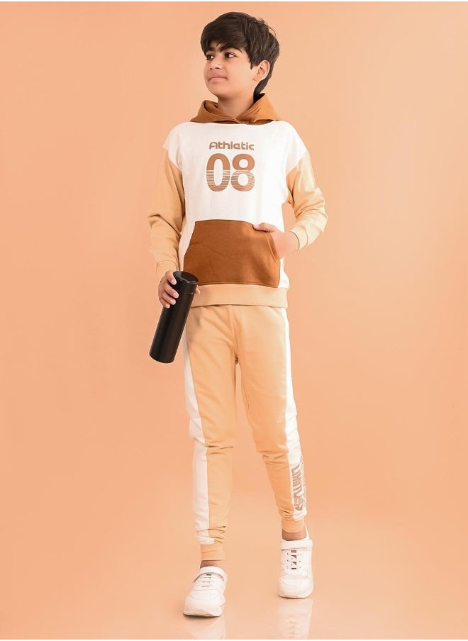 Solid Sweatshirt with Jogger Set