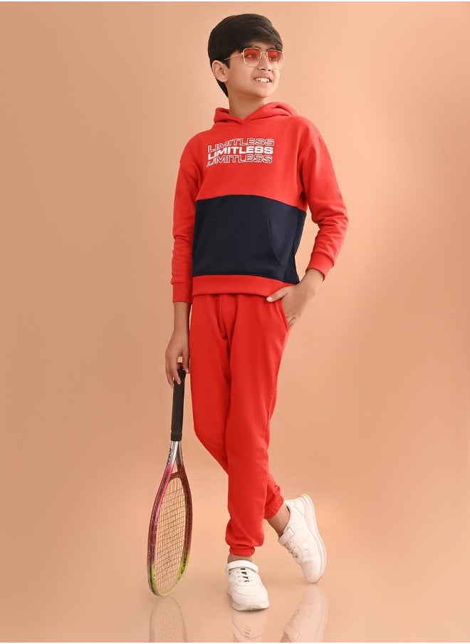 Printed Sweatshirt with Jogger Set