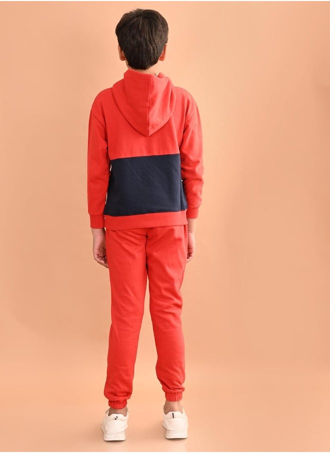 Printed Sweatshirt with Jogger Set