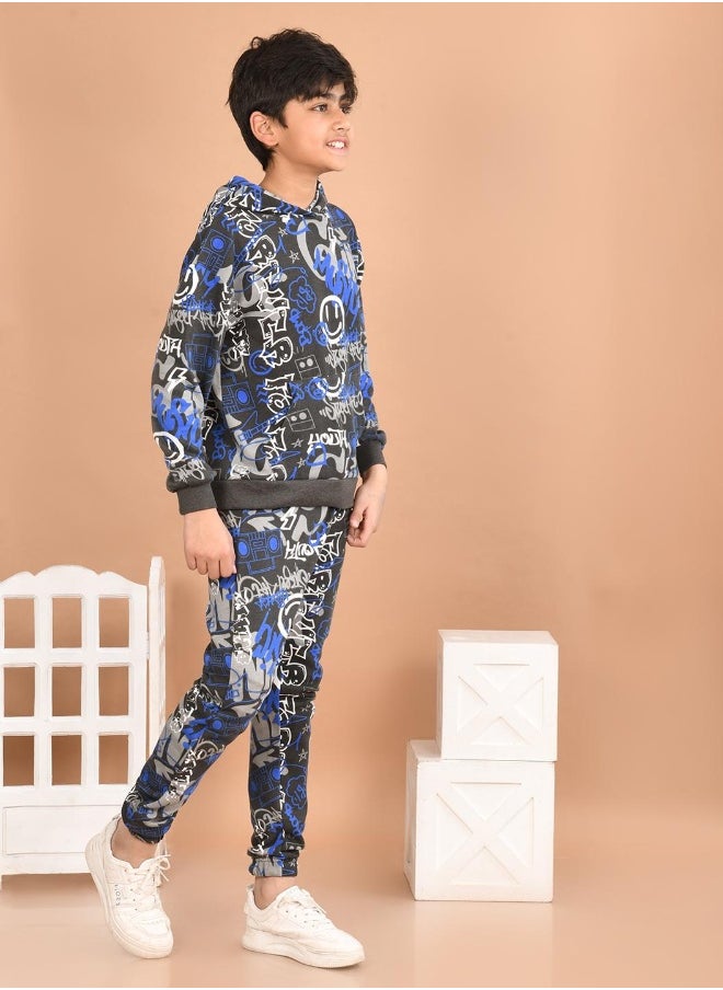 Solid Sweatshirt with Jogger Set