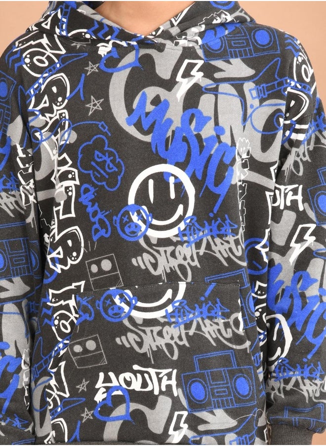 Solid Sweatshirt with Jogger Set