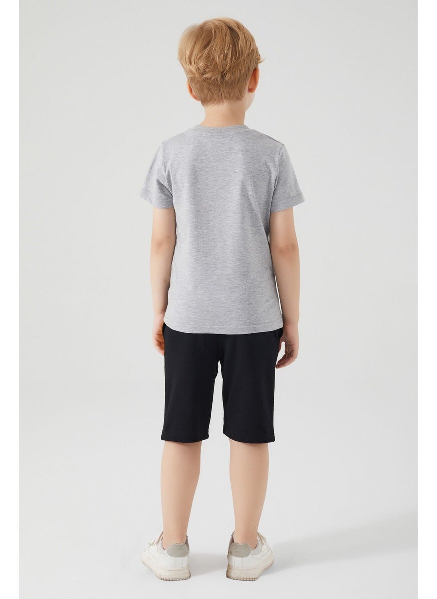 City Gray Boy Bermuda Suit