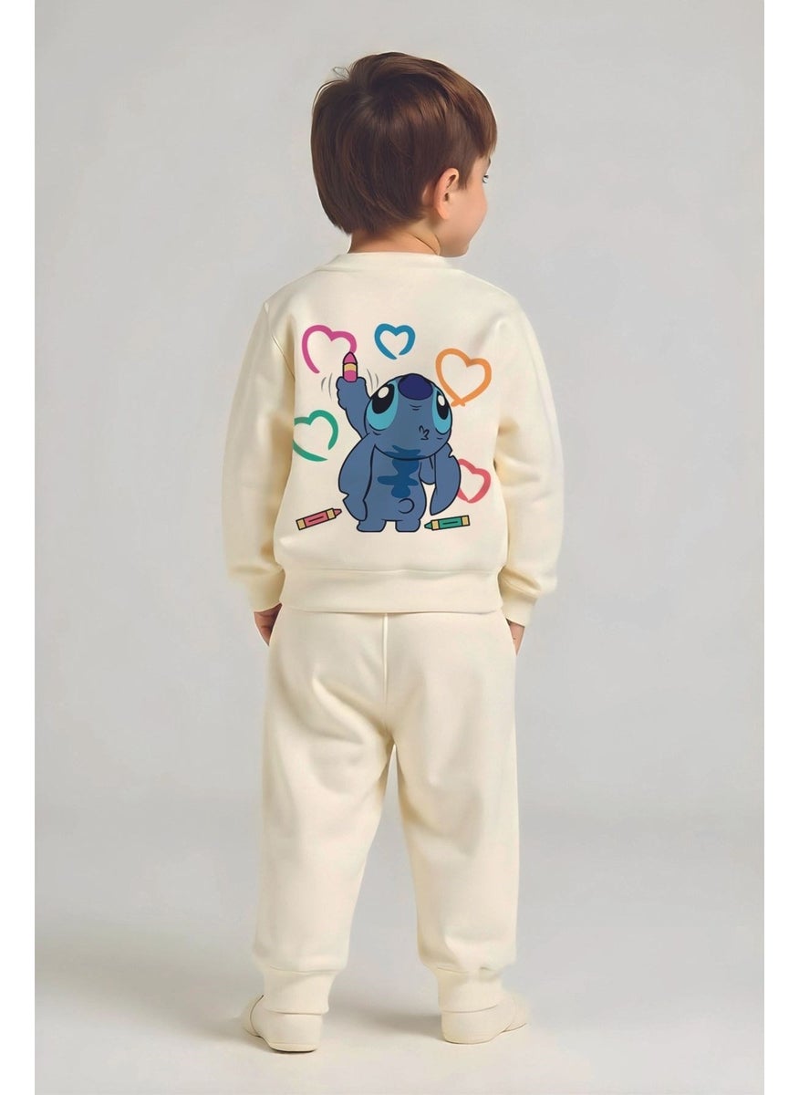 Premium Lilo Stitch Printed Bottom Top Child Set 23261