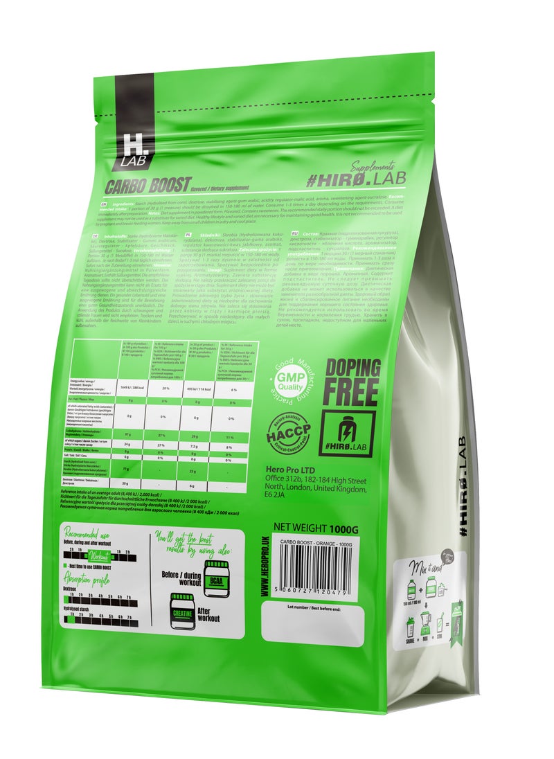 HIRO.LAB - Carbo Boost 1000g Orange Ice Splash