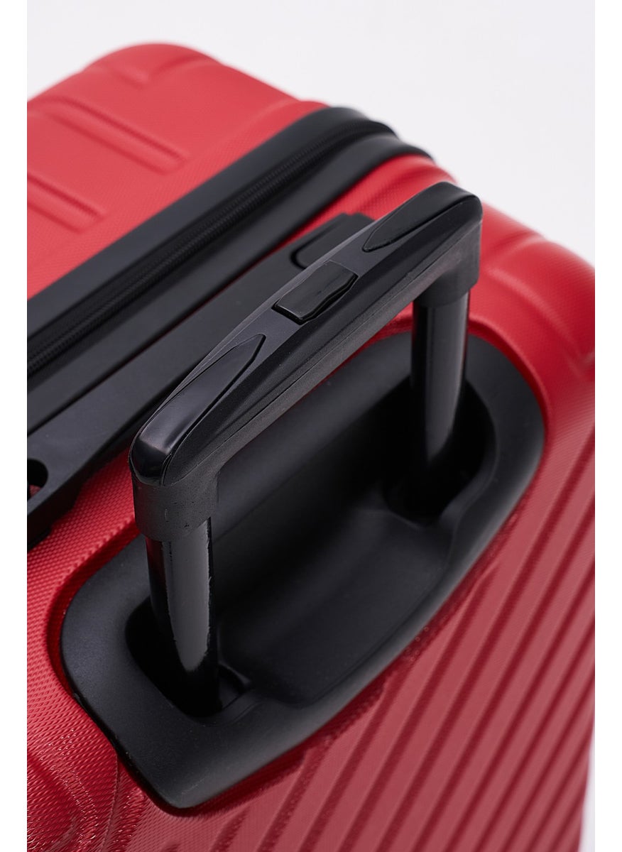 2-Piece Suitcase Set Pro Abs Suitcase Large Size and Make-up Red 2-Piece Set 1001