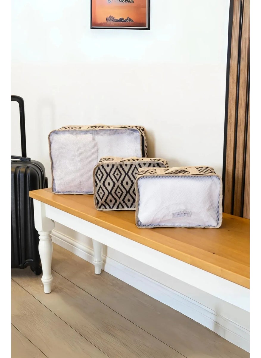 3 Piece Suitcase Suitcase Organizer & Shoe Storage