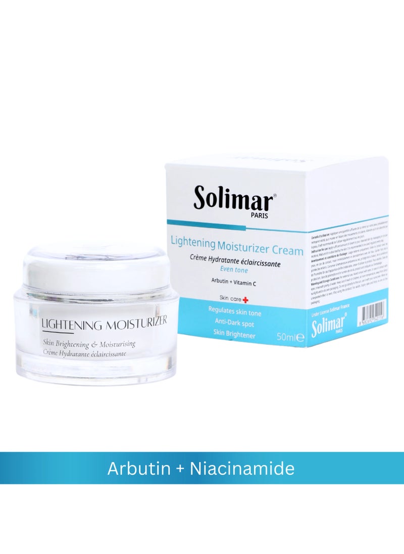 Solimar Paris Lightening Moisturizer Cream – Skin Brightening & Hydration, 50ml