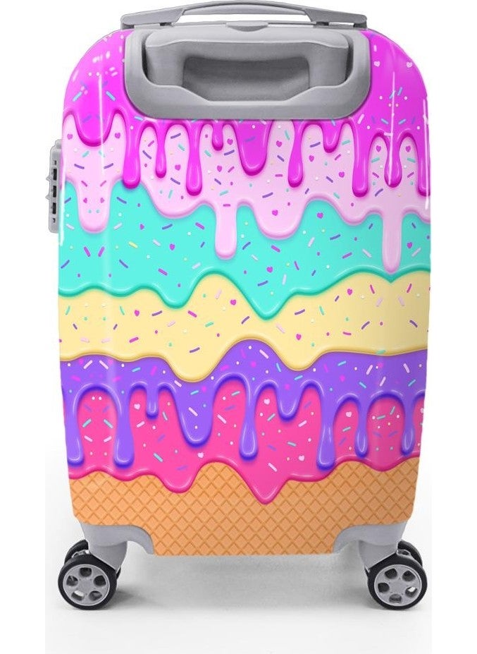 Colorful Patterned Cabin Size Suitcase (50CM) 16539