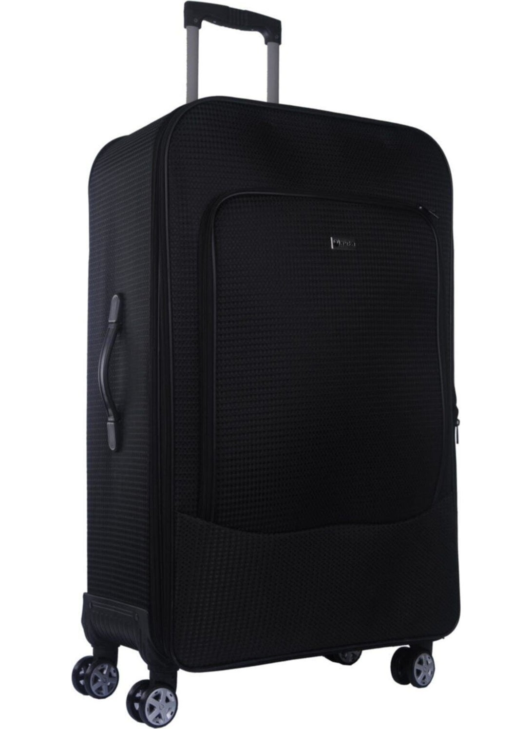 Best Outsize 90 cm Black Fabric Suitcase