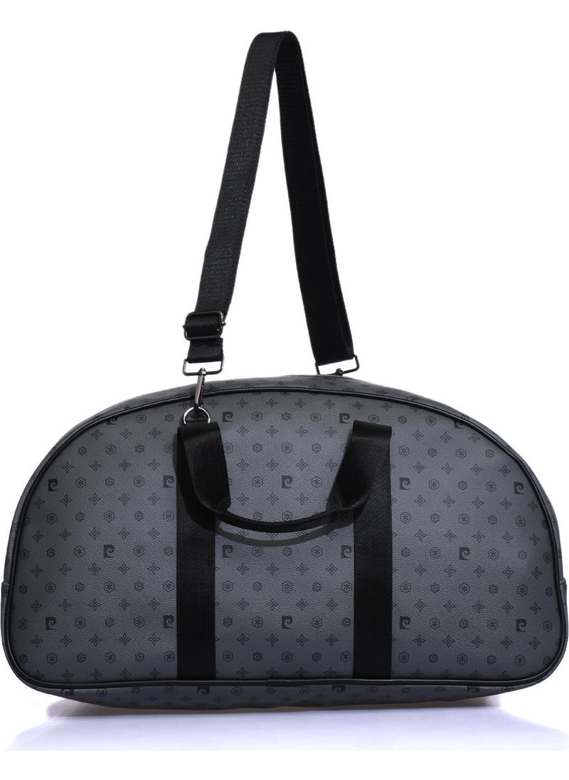 04PC001206-B GR Printed Gray Unisex Hand Suitcase