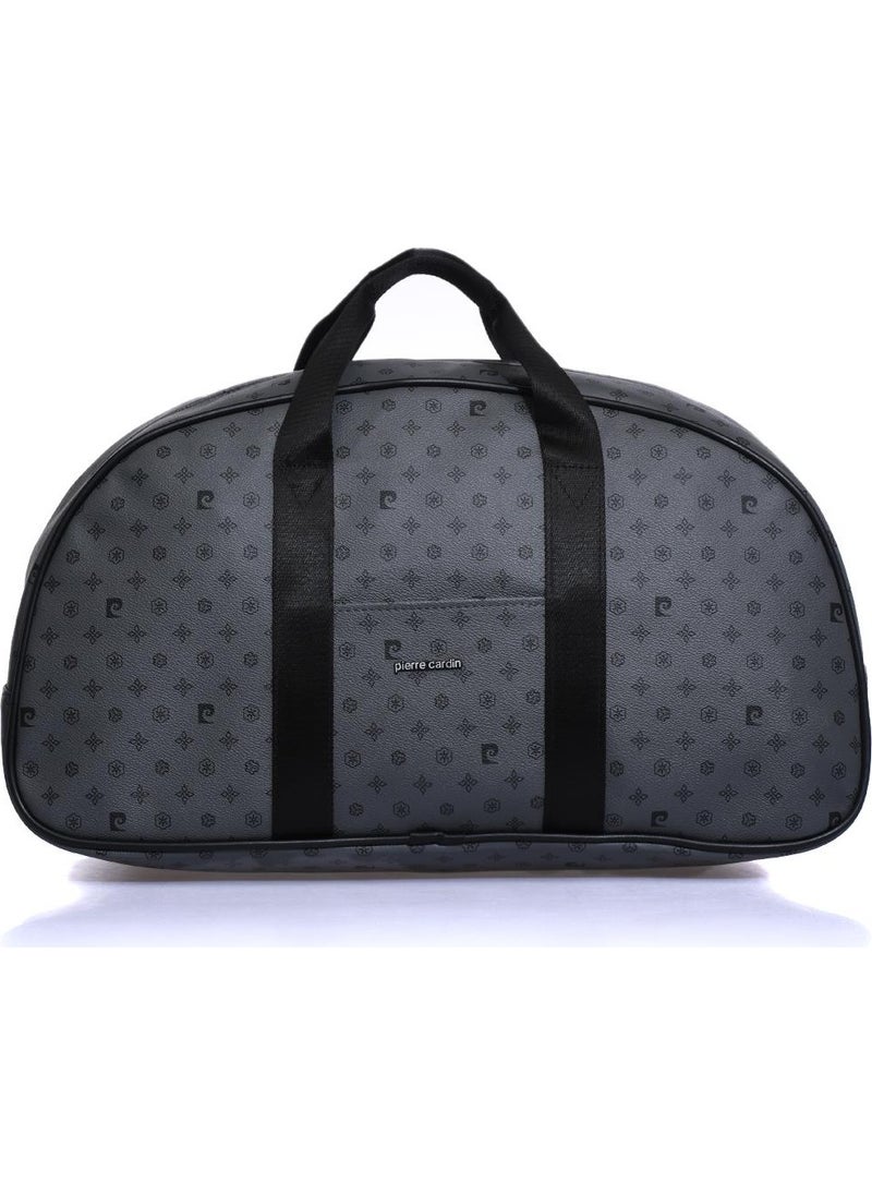 04PC001206-B GR Printed Gray Unisex Hand Suitcase