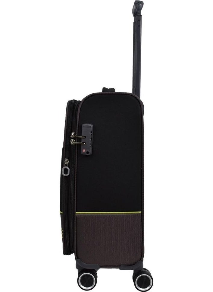 Ultra Light Black Unisex Cabin Size Suitcase 04PC8200-03