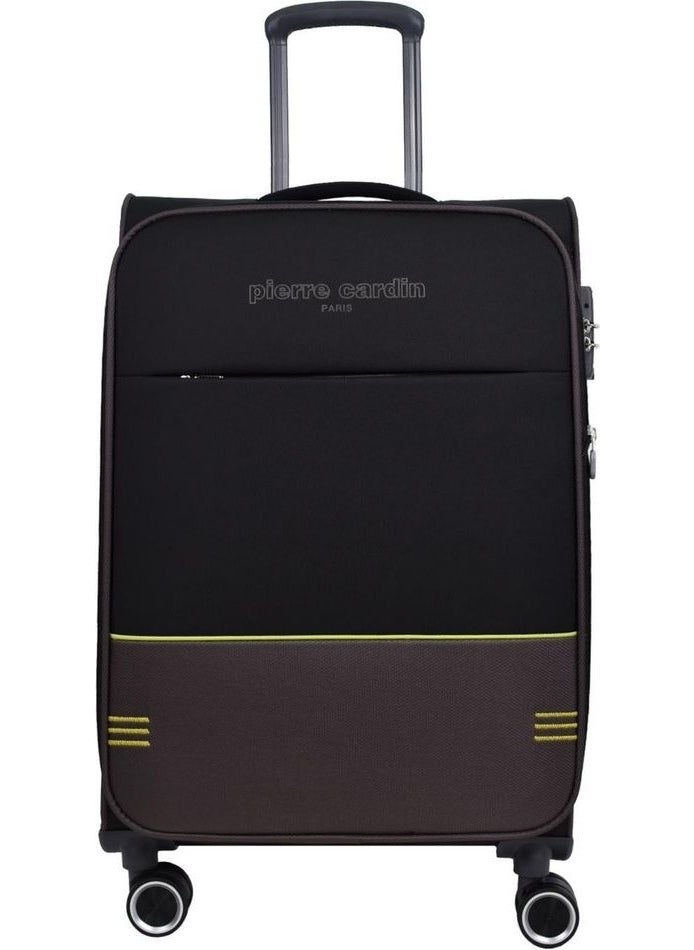 Ultra Light Black Unisex Medium Size Suitcase 04PC8200-02