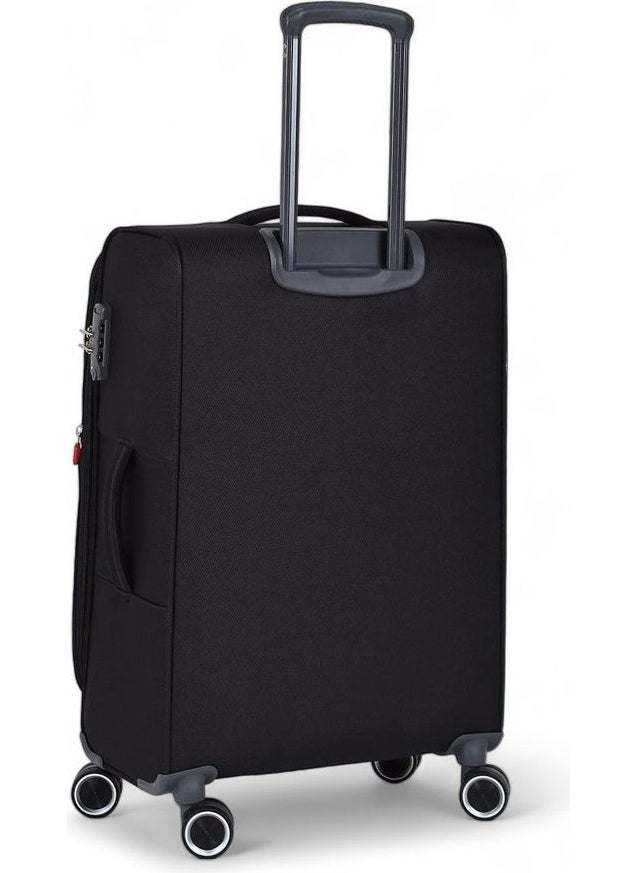 60 cm Black Medium Size Suitcase 04PC6050-02