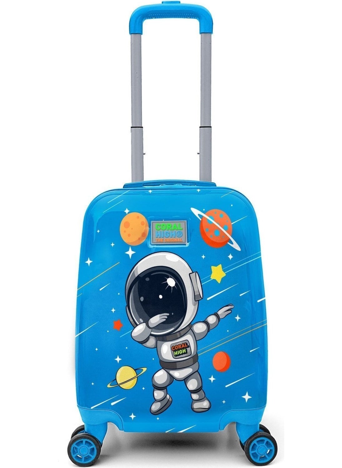 No Kids Navy Blue Astronaut Child Suitcase 16751 Blue 100% Original T4 Patterned Daily Patterned P