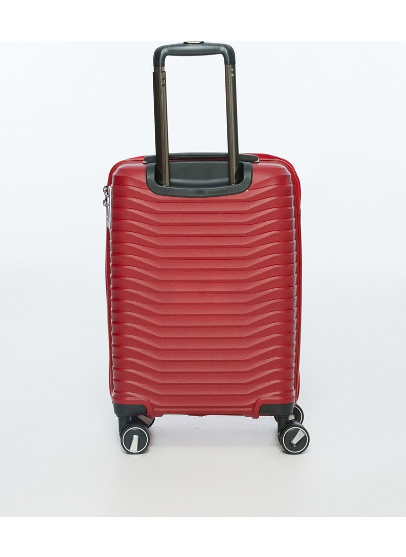 Factory Claret Red Unisex 53x33x20 cm Cabin Size Hard Luggage with Trolley FAB-5235