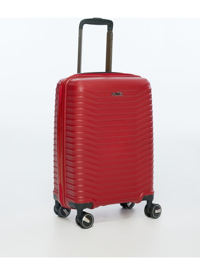 Factory Claret Red Unisex 53x33x20 cm Cabin Size Hard Luggage with Trolley FAB-5235