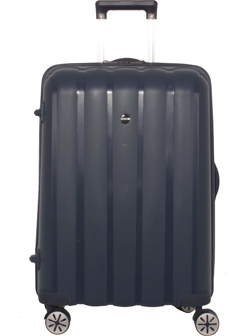 Mcs Lux Unbreakable Navy Blue Medium Size PP Suitcase - V305