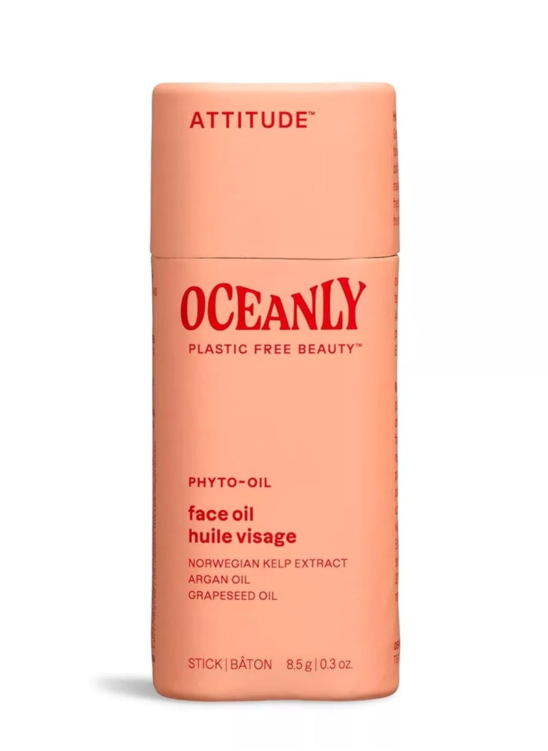 ATTITUDE Oceanly Face Oil Stick, EWG Verified, Plastic-free, Plant and Mineral-Based Ingredients, Vegan and Cruelty-free Beauty Products, PHYTO OIL, Unscented, 0.3 Ounce