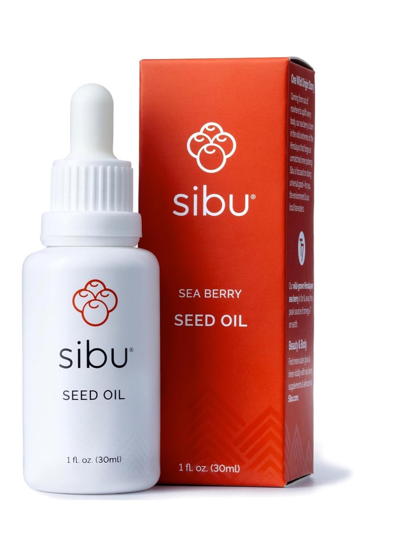 sibu Premium Himalayan Sea Buckthorn Seed Oil, USDA Organic (30ml) – Amazing for Sensitive Skin, Breakouts, & Irritation