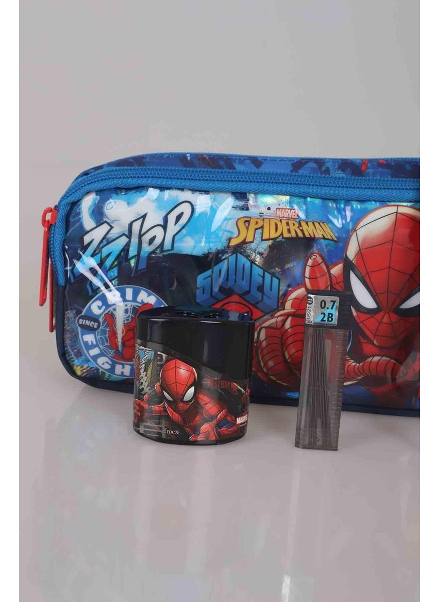 LICENSED STATIONERY SET PEN BAG, VERSATILE TIP PEN, DOUBLE BLADE PEN Sharpener, 0.7 MM TIP