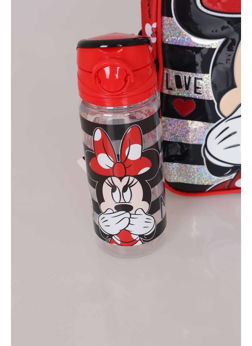 LICENSED MINNIE MOUSE KINDERGARTEN BAG AND TRITAN BOTTLE 500 ML PACK OF 2