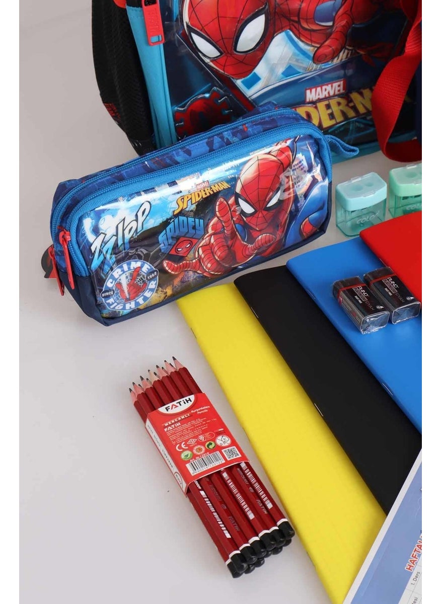 Licensed Primary School, Nutrition and Pencil Bag 3 and Stationery Set with 500 ml Tritan Water Bottle