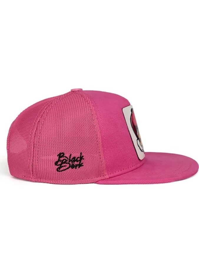 V1 Trucker Hip Hop Kids Bear - 2bs Code Logo Unisex Pink Children's Hat