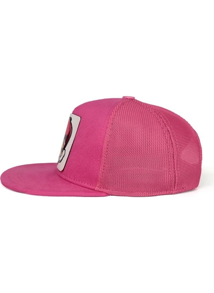 V1 Trucker Hip Hop Kids Bear - 2bs Code Logo Unisex Pink Children's Hat