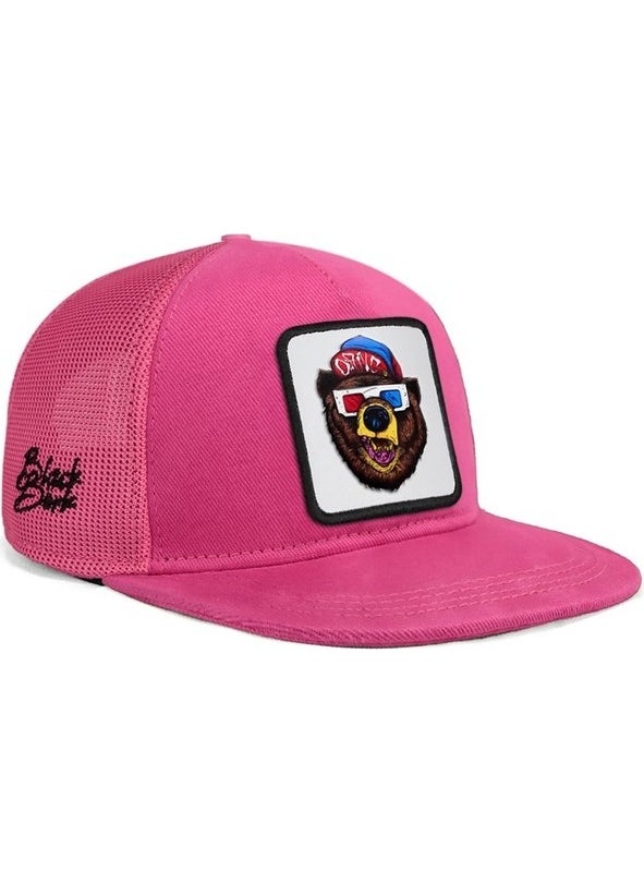 V1 Trucker Hip Hop Kids Bear - 2bs Code Logo Unisex Pink Children's Hat