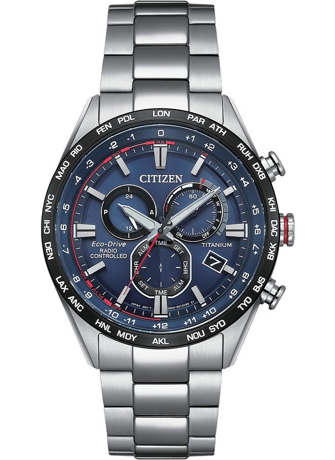 Eco Drive Titanium Men's Wristwatch Waterproof