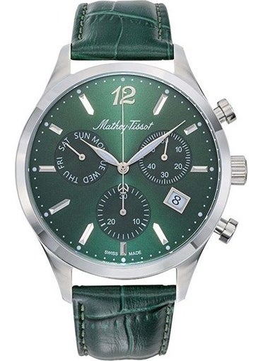Mathey-Tıssot H411CHALV Swiss Made Green Men's Wristwatch