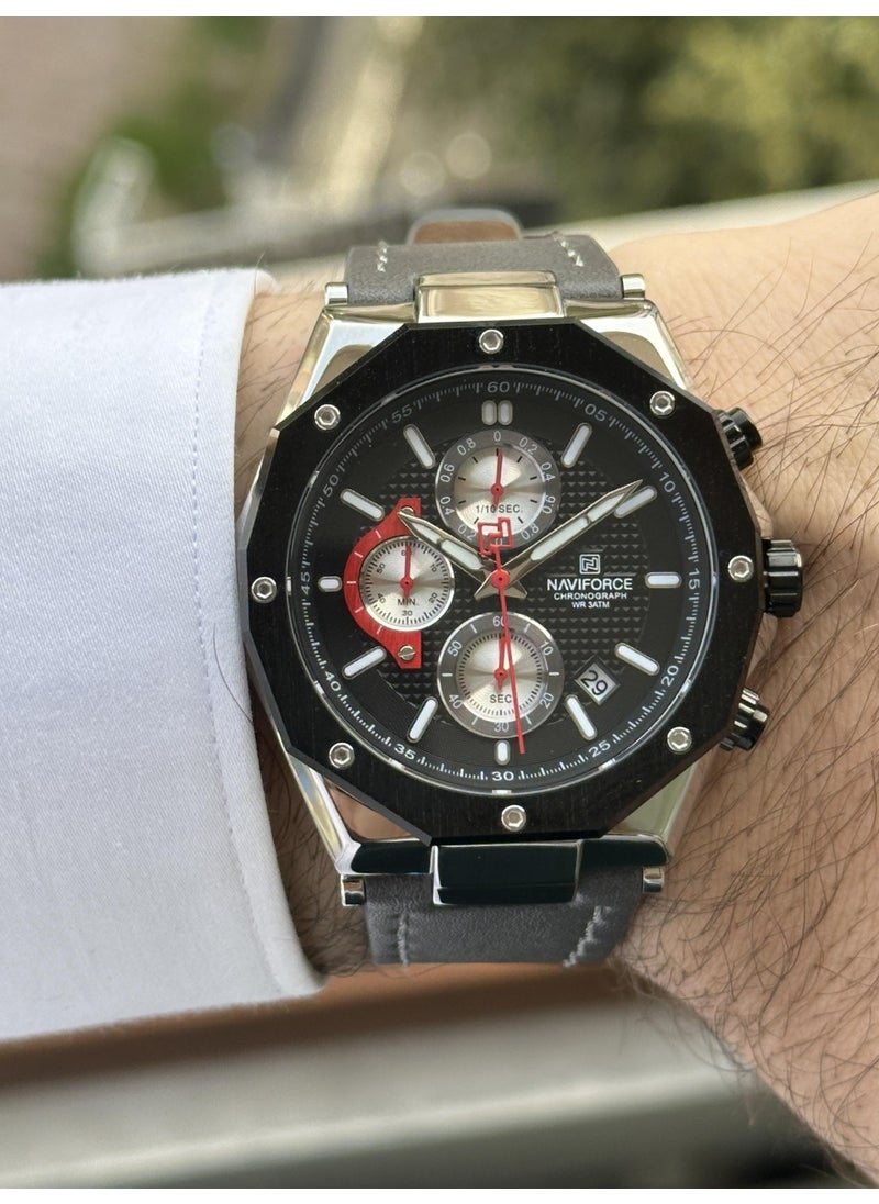 Sporty and Stylish Stopwatch and Calendar Sporty Stylish Men's Wristwatch