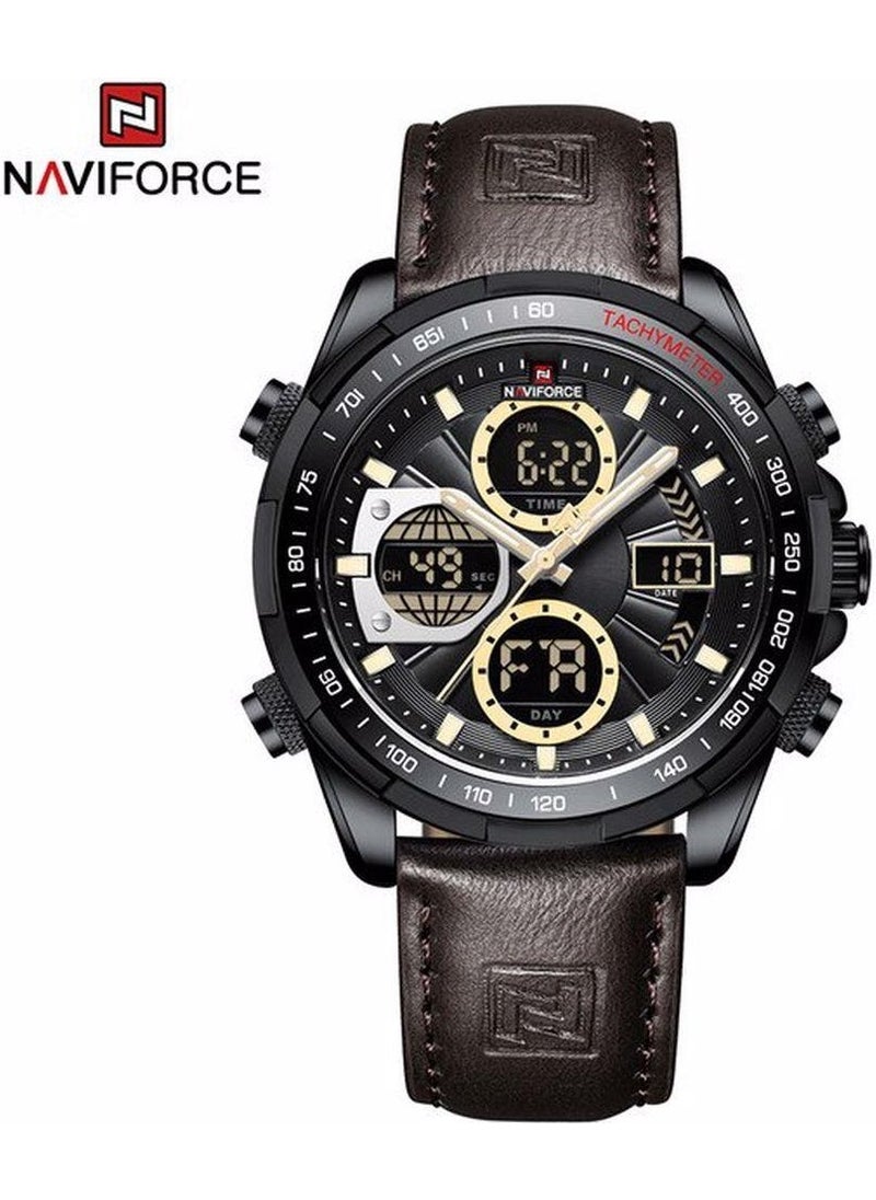 Digital and Analog Alarm Illuminated Sport Stylish Men's Wristwatch